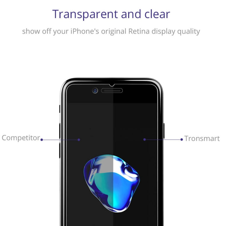 2 PCS Tronsmart for iPhone 7 Plus 0.3mm 2.5D 9H Hardness Explosion-proof Non-full Tempered Glass Screen Film