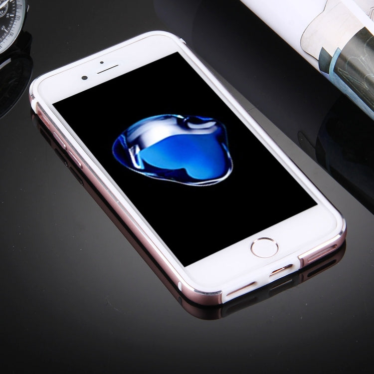 For iPhone 8 Plus & 7 Plus   TPU + Aluminum Alloy Bumper Frame