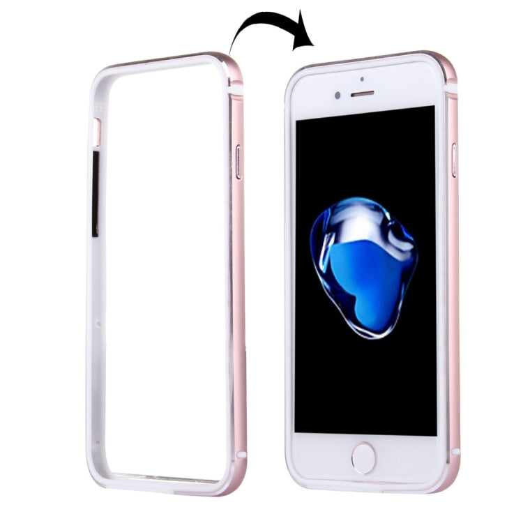 For iPhone 8 Plus & 7 Plus   TPU + Aluminum Alloy Bumper Frame