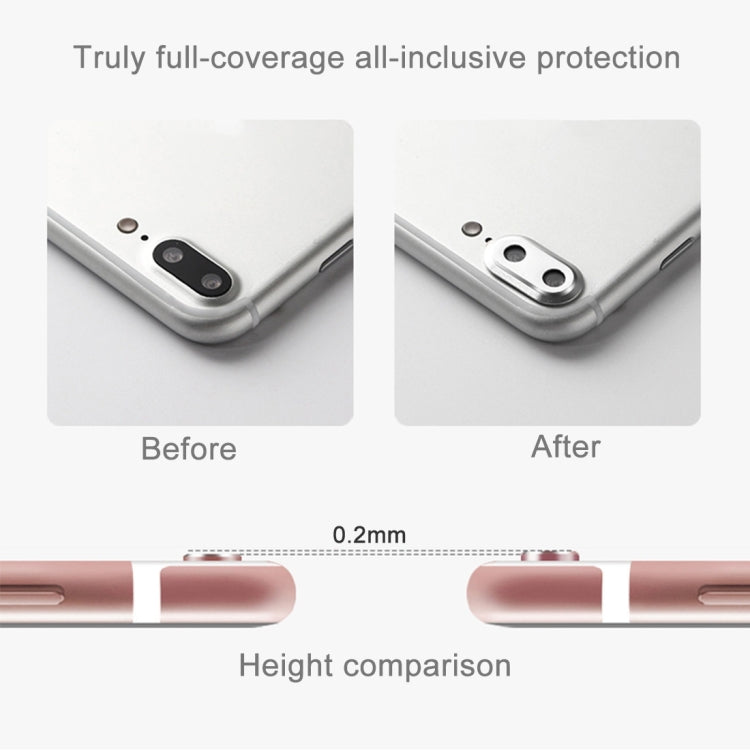 For iPhone 7 Plus Ultrathin Rear Camera Lens Protector Aluminum Protective Ring