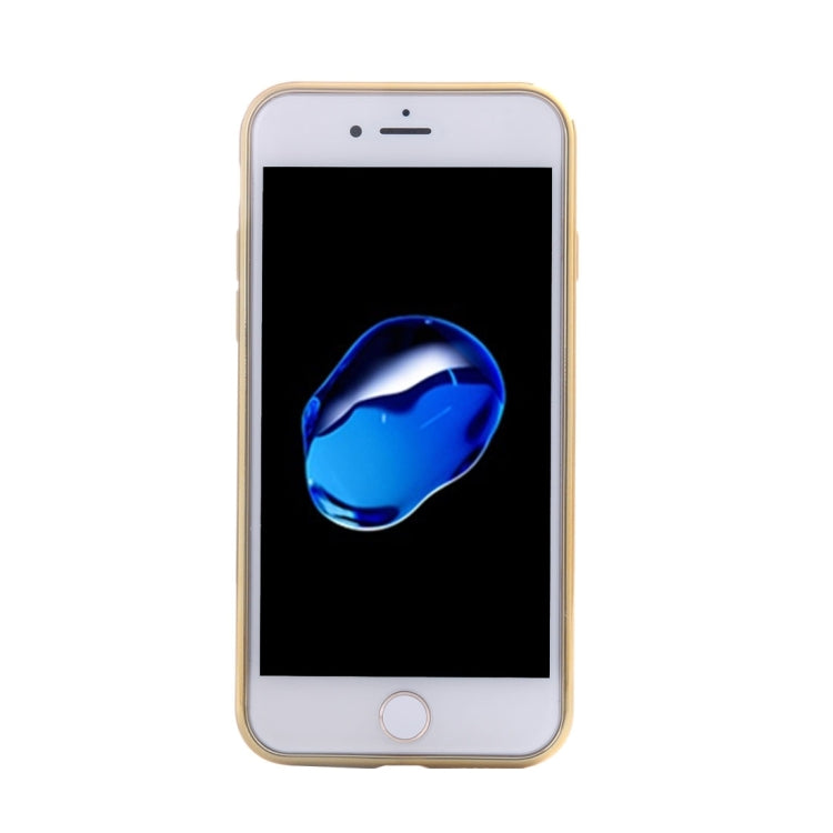 For iPhone 8 Plus & 7 Plus   Small Cubes Pattern Cloth Texture Electroplating TPU Protective Case