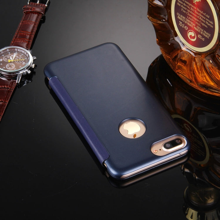 For iPhone 8 Plus & 7 Plus   Frosted Horizontal Flip Leather Case with Answer Slide Window