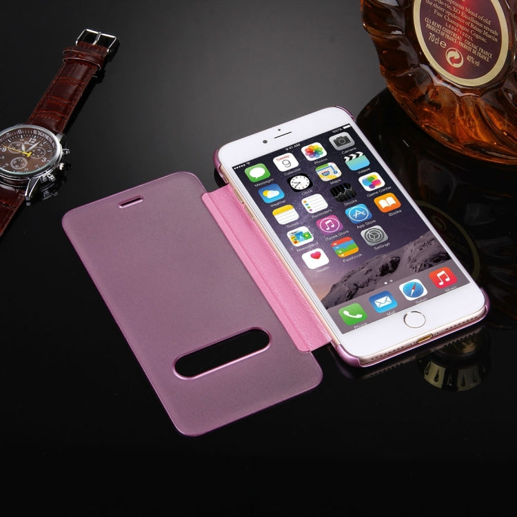 For iPhone 8 Plus & 7 Plus   Frosted Horizontal Flip Leather Case with Answer Slide Window