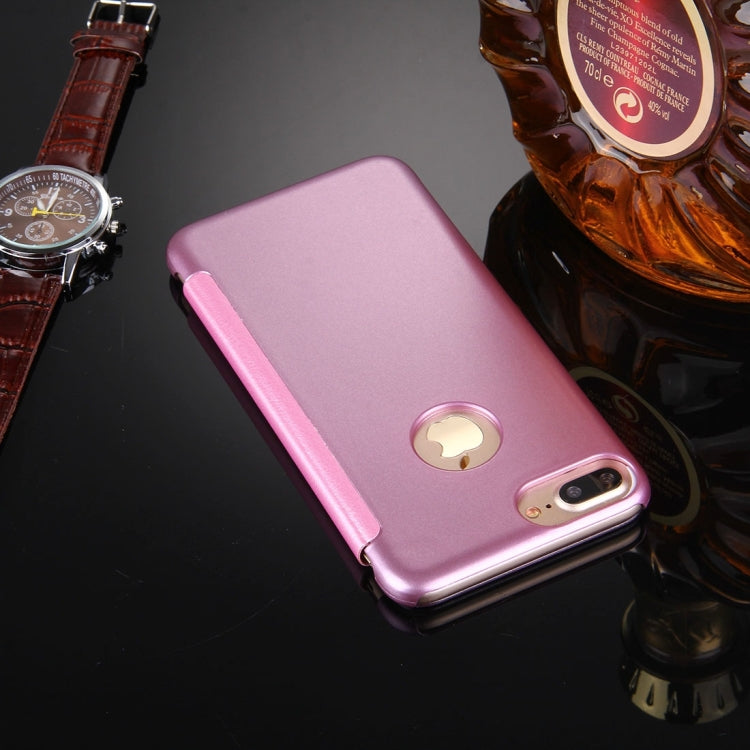 For iPhone 8 Plus & 7 Plus   Frosted Horizontal Flip Leather Case with Answer Slide Window