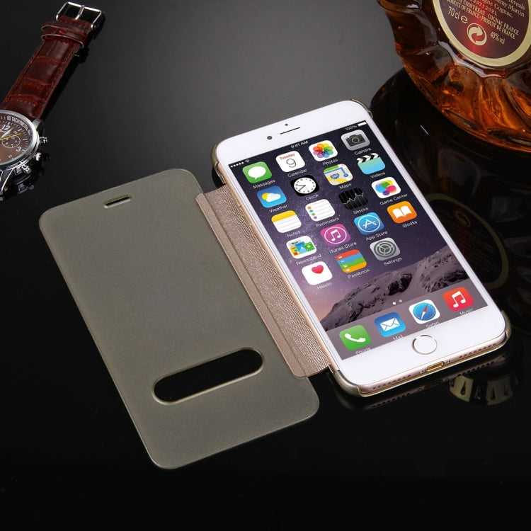 For iPhone 8 Plus & 7 Plus   Frosted Horizontal Flip Leather Case with Answer Slide Window
