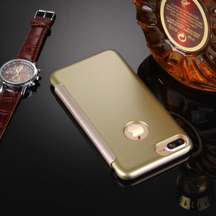 For iPhone 8 Plus & 7 Plus   Frosted Horizontal Flip Leather Case with Answer Slide Window