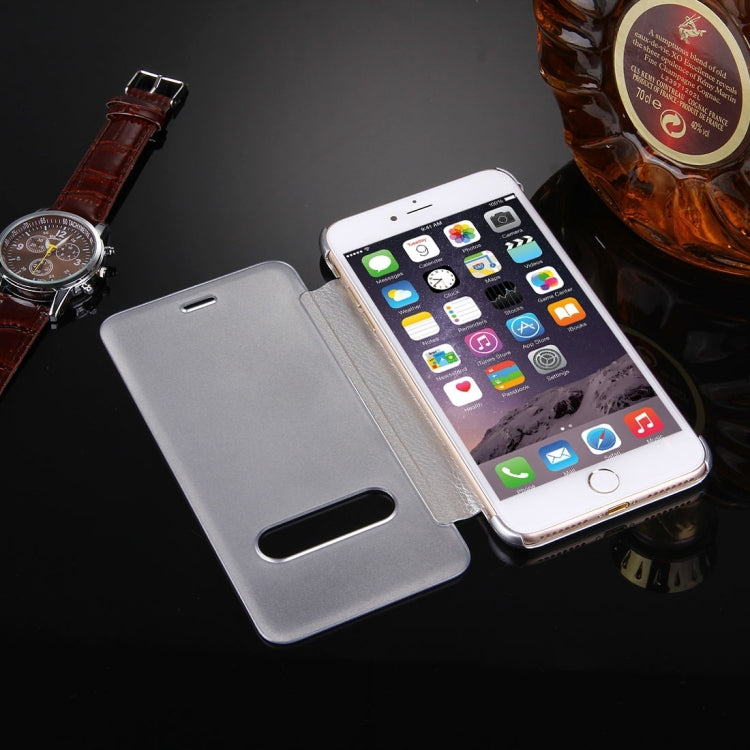 For iPhone 8 Plus & 7 Plus   Frosted Horizontal Flip Leather Case with Answer Slide Window