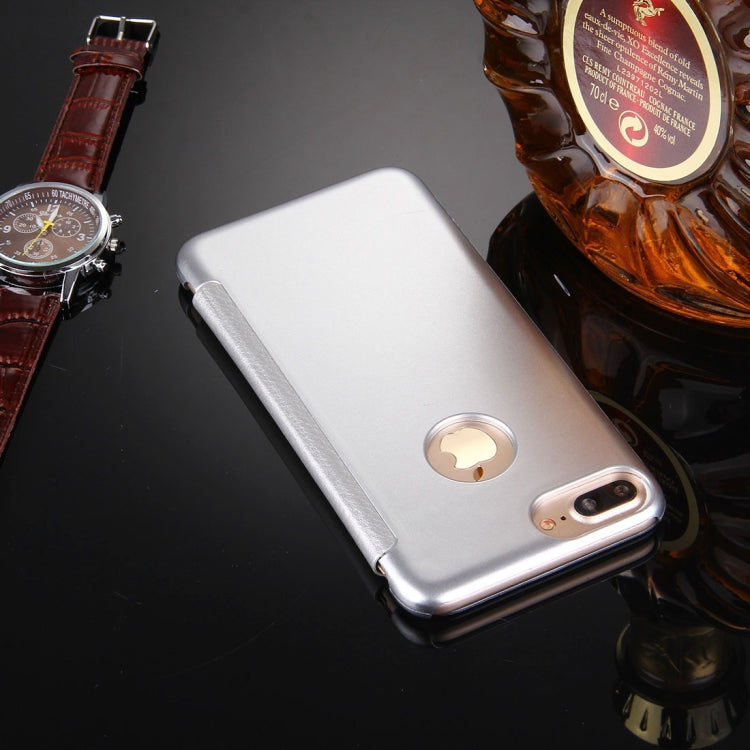 For iPhone 8 Plus & 7 Plus   Frosted Horizontal Flip Leather Case with Answer Slide Window