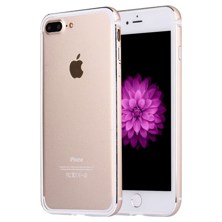 For iPhone 8 Plus & 7 Plus   Aluminum Alloy Bumper Frame(Gold)