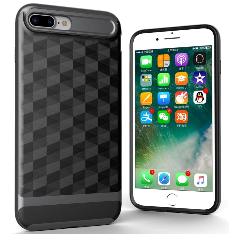 For iPhone 8 Plus & 7 Plus   3D Diamond PC + TPU Combination Protective Case