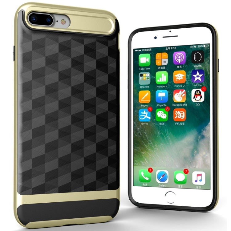 For iPhone 8 Plus & 7 Plus   3D Diamond PC + TPU Combination Protective Case