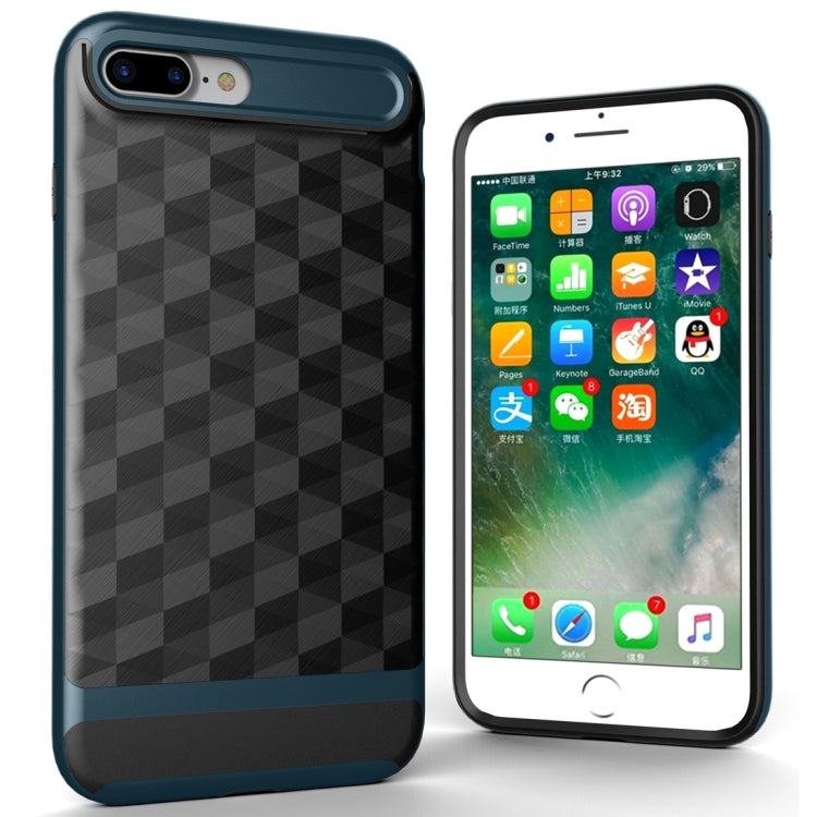 For iPhone 8 Plus & 7 Plus   3D Diamond PC + TPU Combination Protective Case