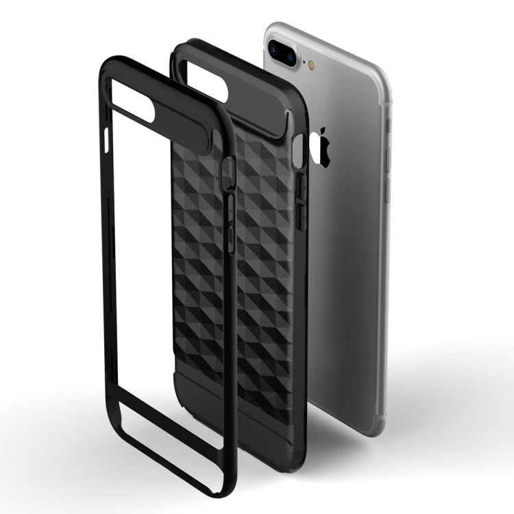 For iPhone 8 Plus & 7 Plus   3D Diamond PC + TPU Combination Protective Case