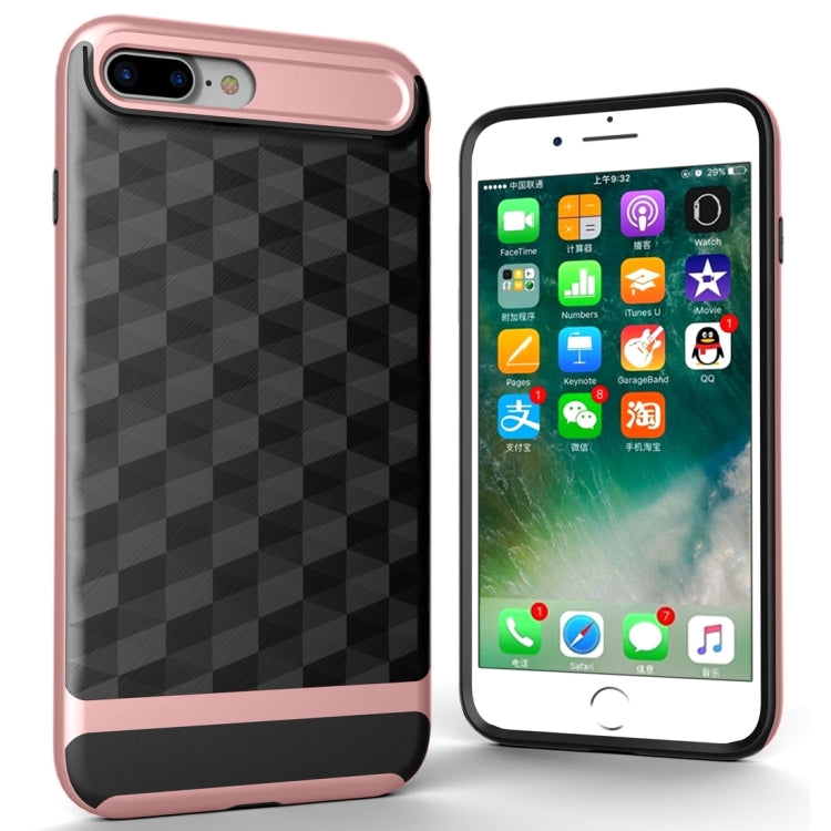 For iPhone 8 Plus & 7 Plus   3D Diamond PC + TPU Combination Protective Case