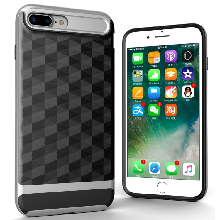 For iPhone 8 Plus & 7 Plus   3D Diamond PC + TPU Combination Protective Case