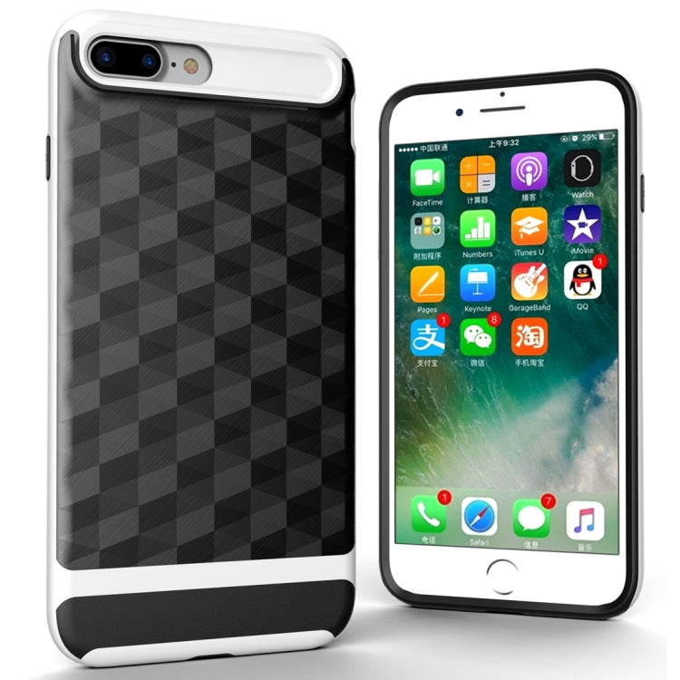 For iPhone 8 Plus & 7 Plus   3D Diamond PC + TPU Combination Protective Case