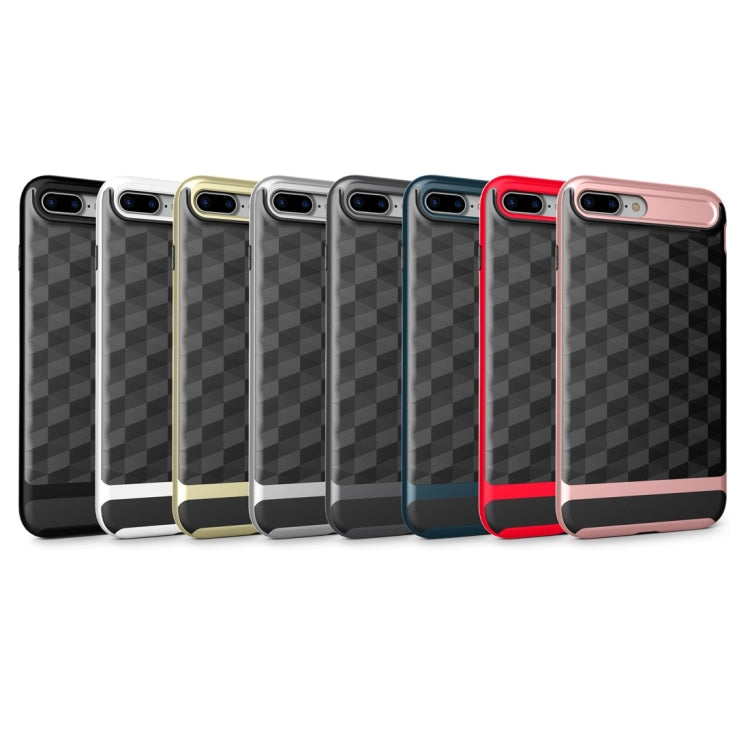 For iPhone 8 Plus & 7 Plus   3D Diamond PC + TPU Combination Protective Case