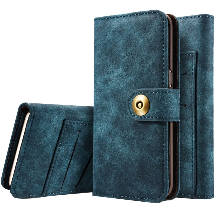For iPhone 8 Plus & 7 Plus   Retro Magnetic Horizontal Flip Leather Case with Card Slots & Wallet & Photo Frame & Detachable Back Cover