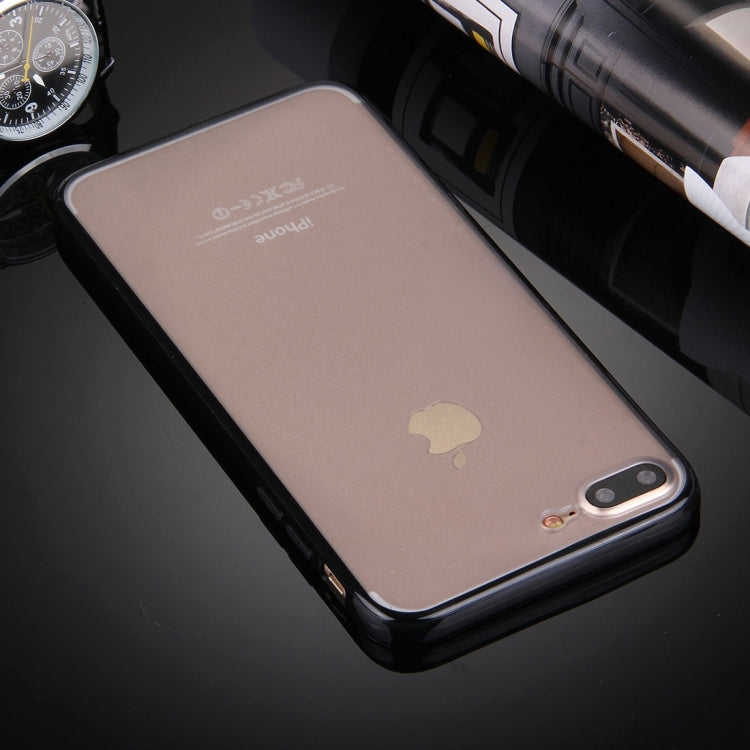 For iPhone 8 Plus & 7 Plus   TPU + PC Transparent Protective Case