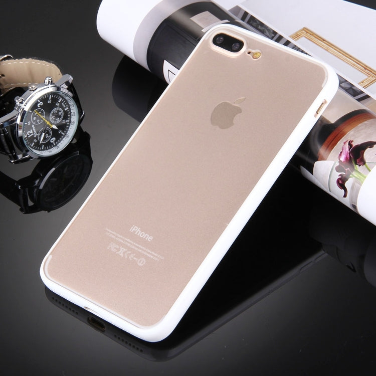 For iPhone 8 Plus & 7 Plus   TPU + PC Transparent Protective Case
