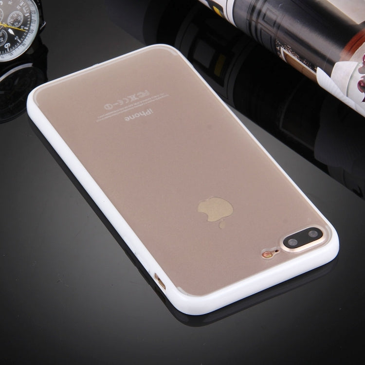 For iPhone 8 Plus & 7 Plus   TPU + PC Transparent Protective Case