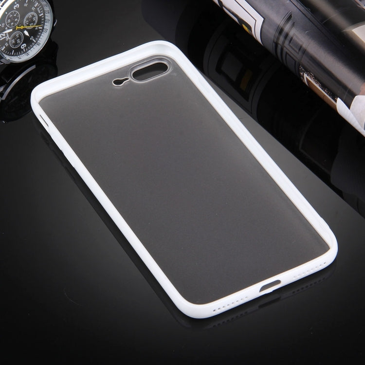 For iPhone 8 Plus & 7 Plus   TPU + PC Transparent Protective Case