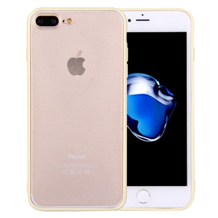 For iPhone 8 Plus & 7 Plus   TPU + PC Transparent Protective Case