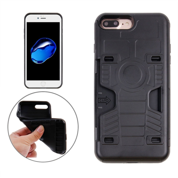 For iPhone 8 Plus & 7 Plus   Boxing Champion Gold Belt Shock-Resistant  TPU + PC Combination Case with Card Slot