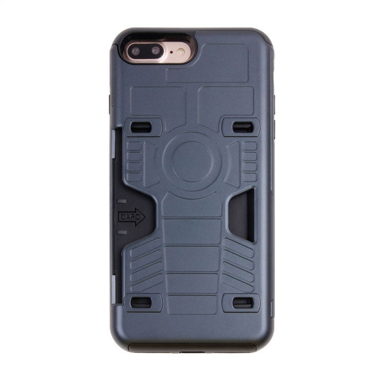 For iPhone 8 Plus & 7 Plus   Boxing Champion Gold Belt Shock-Resistant  TPU + PC Combination Case with Card Slot