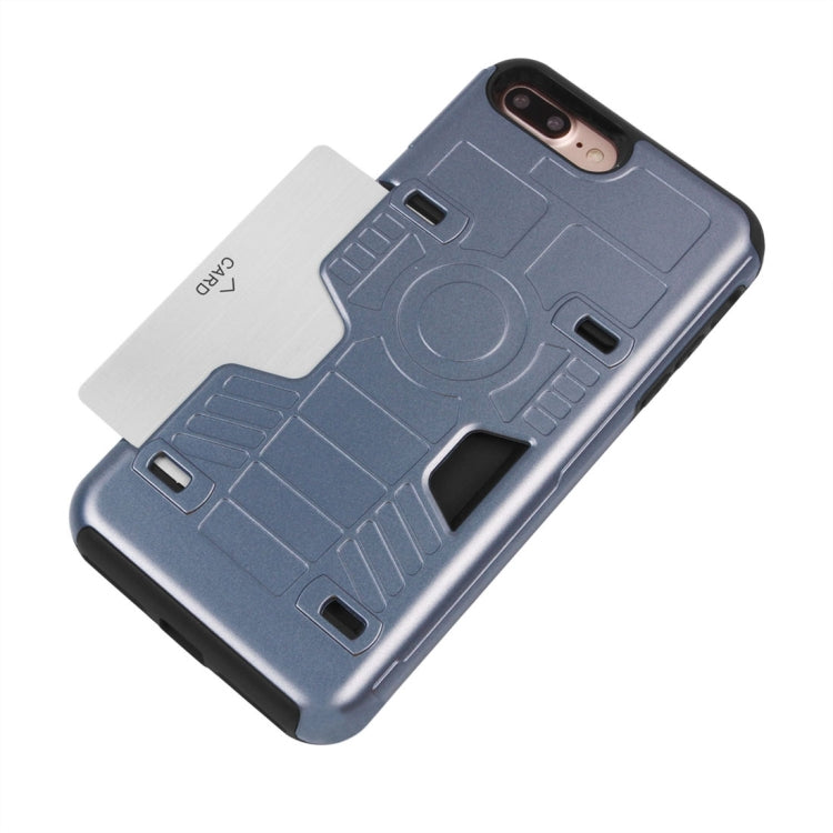 For iPhone 8 Plus & 7 Plus   Boxing Champion Gold Belt Shock-Resistant  TPU + PC Combination Case with Card Slot
