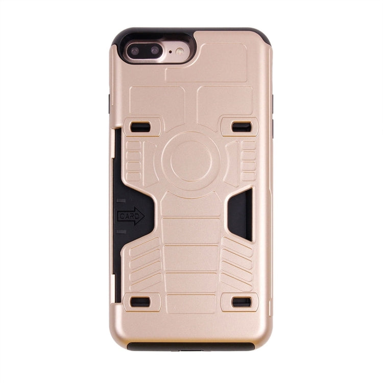 For iPhone 8 Plus & 7 Plus   Boxing Champion Gold Belt Shock-Resistant  TPU + PC Combination Case with Card Slot