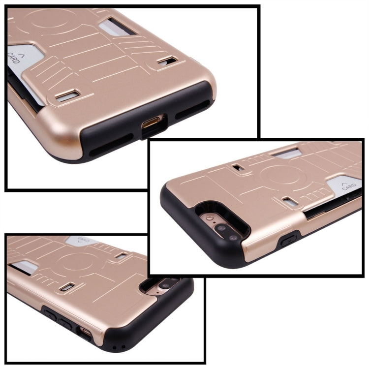 For iPhone 8 Plus & 7 Plus   Boxing Champion Gold Belt Shock-Resistant  TPU + PC Combination Case with Card Slot