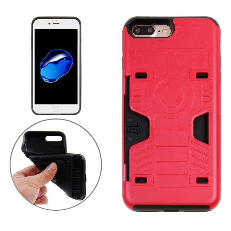 For iPhone 8 Plus & 7 Plus   Boxing Champion Gold Belt Shock-Resistant  TPU + PC Combination Case with Card Slot