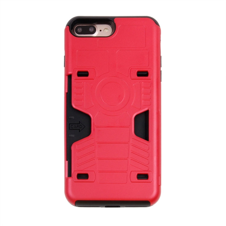 For iPhone 8 Plus & 7 Plus   Boxing Champion Gold Belt Shock-Resistant  TPU + PC Combination Case with Card Slot