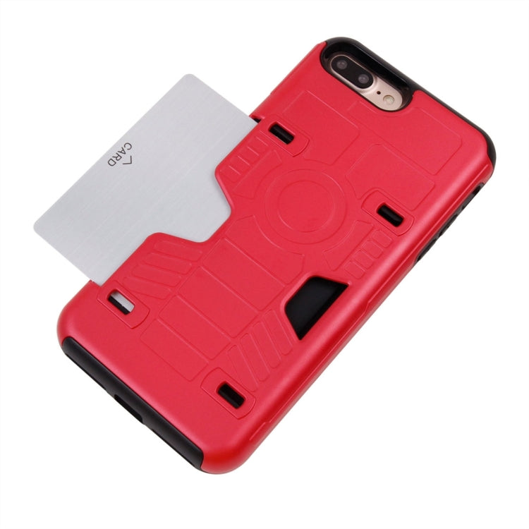 For iPhone 8 Plus & 7 Plus   Boxing Champion Gold Belt Shock-Resistant  TPU + PC Combination Case with Card Slot