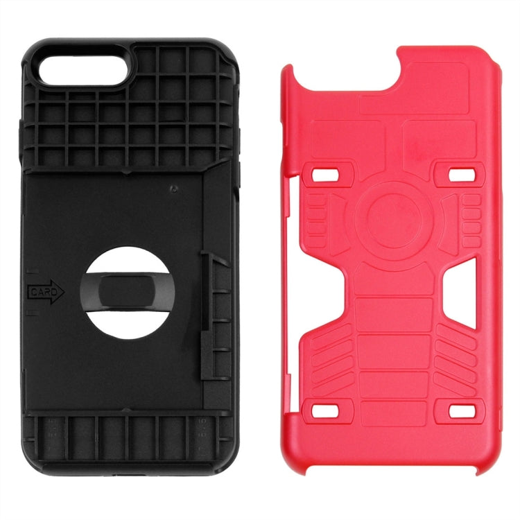 For iPhone 8 Plus & 7 Plus   Boxing Champion Gold Belt Shock-Resistant  TPU + PC Combination Case with Card Slot