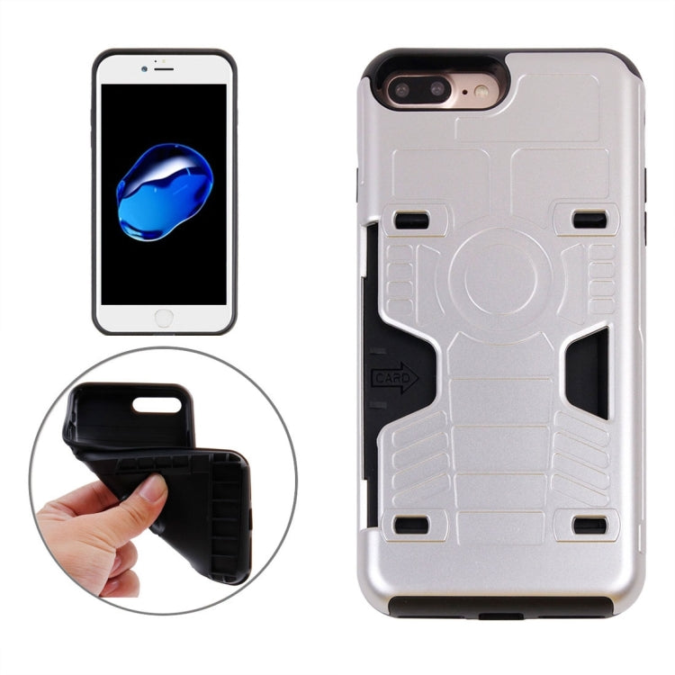 For iPhone 8 Plus & 7 Plus   Boxing Champion Gold Belt Shock-Resistant  TPU + PC Combination Case with Card Slot