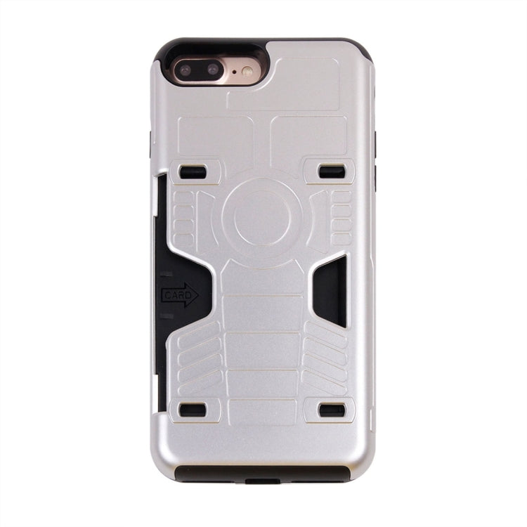 For iPhone 8 Plus & 7 Plus   Boxing Champion Gold Belt Shock-Resistant  TPU + PC Combination Case with Card Slot