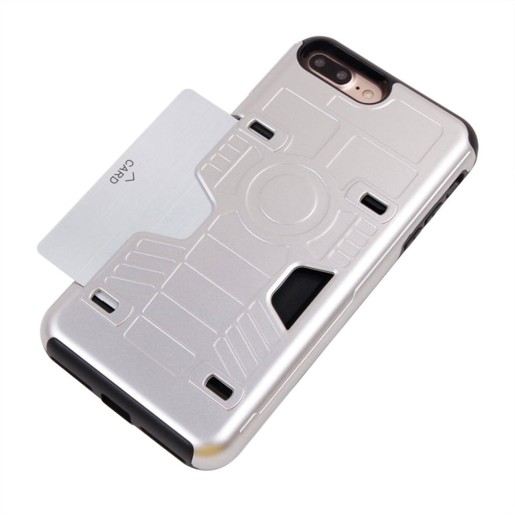 For iPhone 8 Plus & 7 Plus   Boxing Champion Gold Belt Shock-Resistant  TPU + PC Combination Case with Card Slot