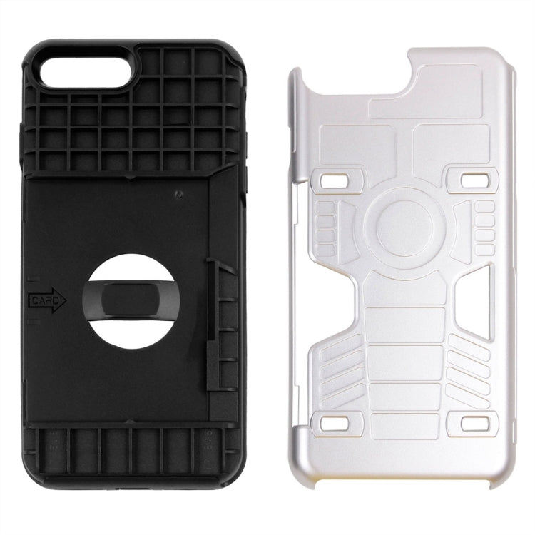 For iPhone 8 Plus & 7 Plus   Boxing Champion Gold Belt Shock-Resistant  TPU + PC Combination Case with Card Slot