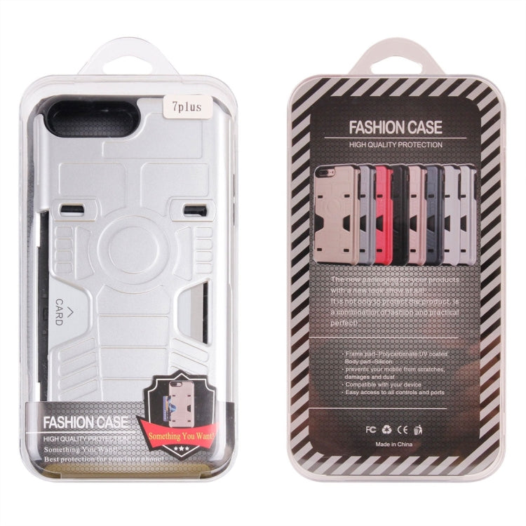 For iPhone 8 Plus & 7 Plus   Boxing Champion Gold Belt Shock-Resistant  TPU + PC Combination Case with Card Slot