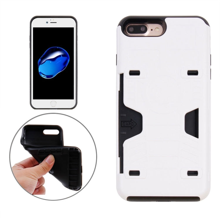 For iPhone 8 Plus & 7 Plus   Boxing Champion Gold Belt Shock-Resistant  TPU + PC Combination Case with Card Slot
