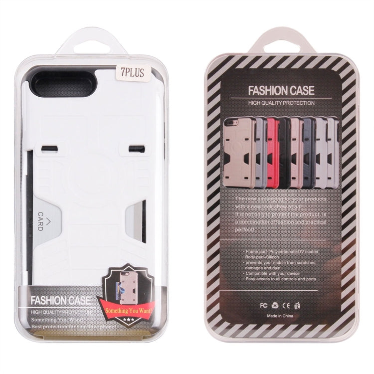 For iPhone 8 Plus & 7 Plus   Boxing Champion Gold Belt Shock-Resistant  TPU + PC Combination Case with Card Slot