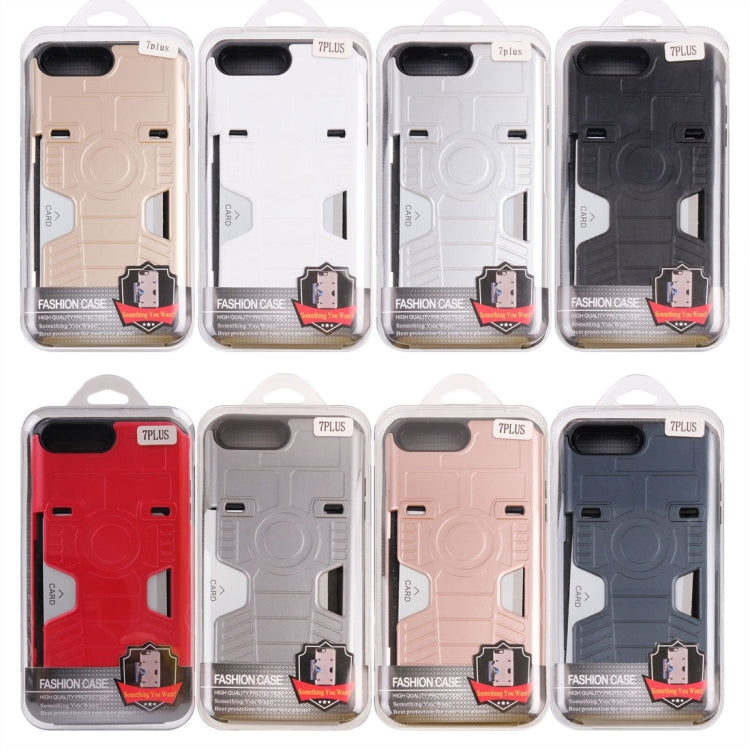 For iPhone 8 Plus & 7 Plus   Boxing Champion Gold Belt Shock-Resistant  TPU + PC Combination Case with Card Slot