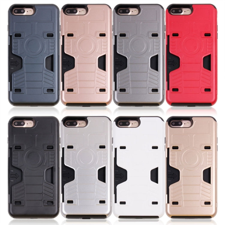 For iPhone 8 Plus & 7 Plus   Boxing Champion Gold Belt Shock-Resistant  TPU + PC Combination Case with Card Slot