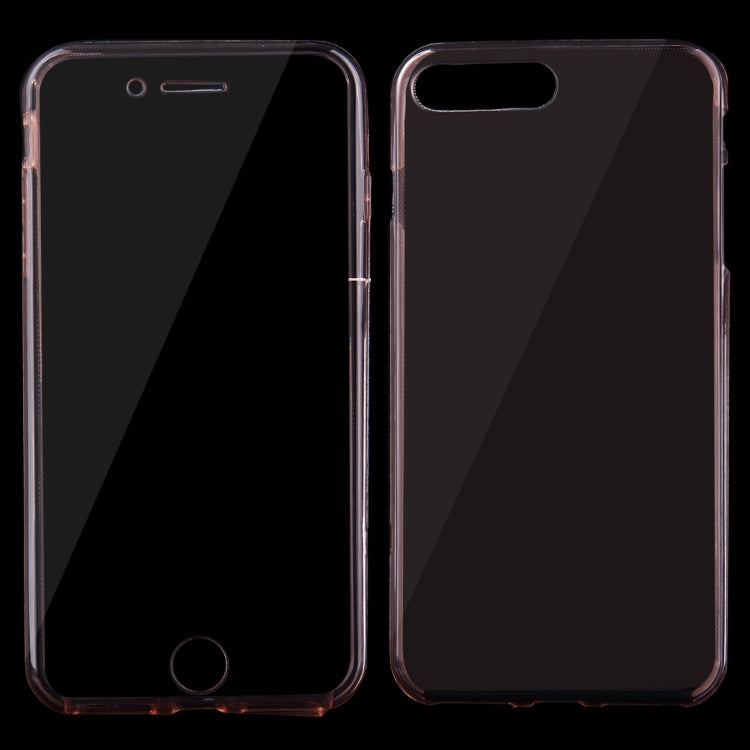 For iPhone 8 Plus & 7 Plus   0.75mm Double-sided Ultra-thin Transparent TPU Protective Case