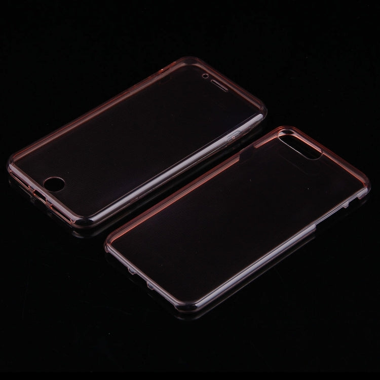 For iPhone 8 Plus & 7 Plus   0.75mm Double-sided Ultra-thin Transparent TPU Protective Case