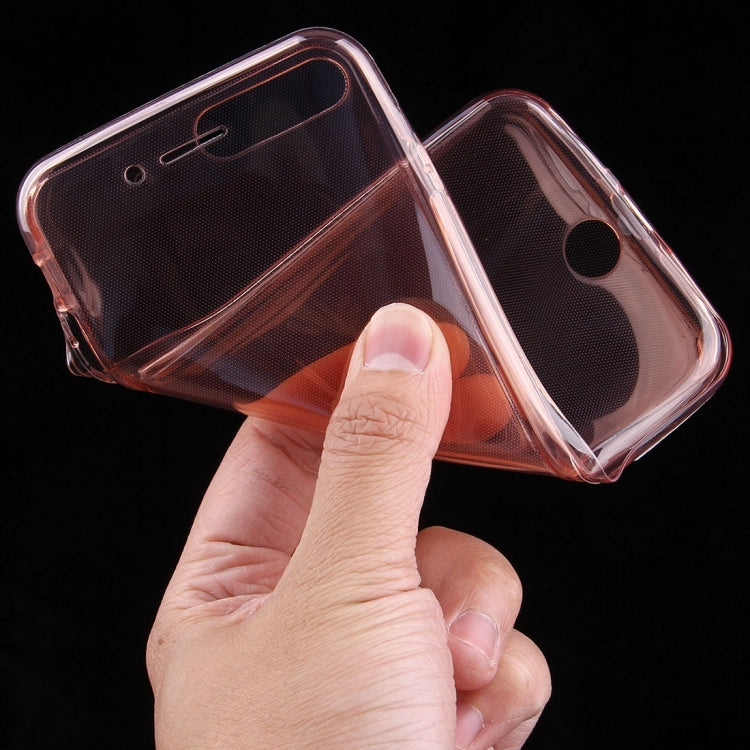 For iPhone 8 Plus & 7 Plus   0.75mm Double-sided Ultra-thin Transparent TPU Protective Case