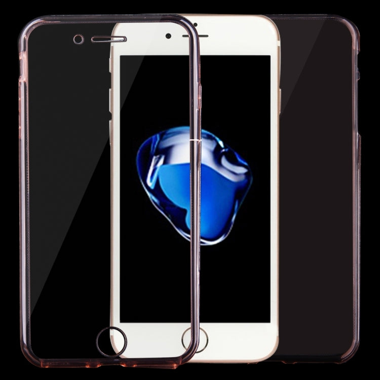 For iPhone 8 Plus & 7 Plus   0.75mm Double-sided Ultra-thin Transparent TPU Protective Case