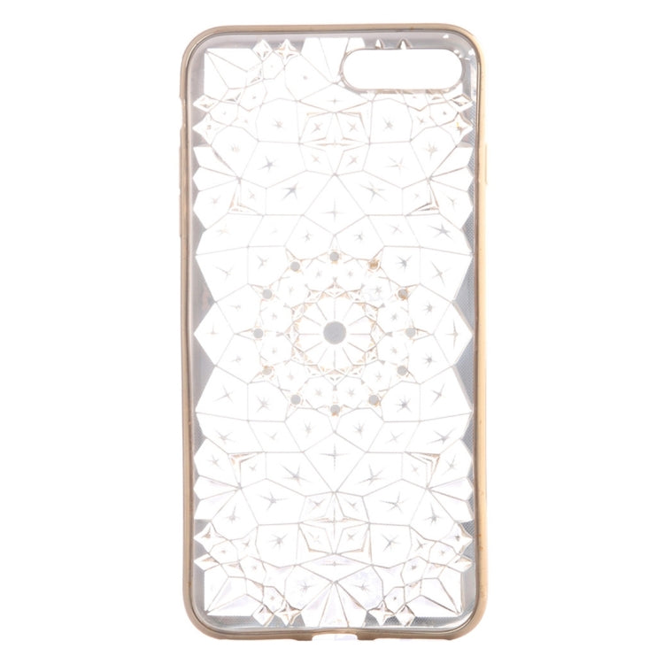 For iPhone 8 Plus & 7 Plus   Diamond Pattern Electroplating TPU Protective Case